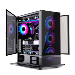 High End Customized Gaming Computer Case ATX PC Cabinet with Mesh Tempered Glass Panel