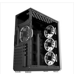 PC Cabinet Two Tempered Glass Gaming ATX Full Mid Tower Gamer Computer Cases For Wholesale
