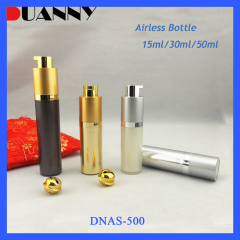 DNAS-500 Round Cosmetic Airless Bottle Packaging for Skin Care
