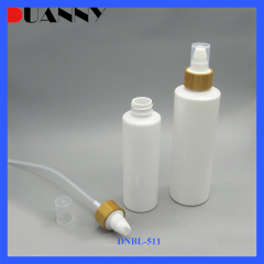 DNBL-511E Straight Round Moso Bamboo Pump Cap Lotion Bottle