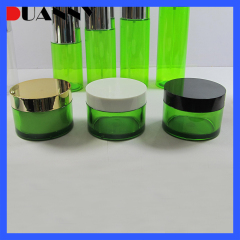 DNJE-501 Frosted Round PET Plastic Cream Jar