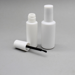 DNNN-601 White Plastic Round Nail Polish Bottle Container for Nail Care