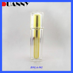 DNLA-502 Luxury Red Acrylic Square Cosmetic Lotion Pump Bottle Container for Skin Care