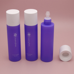 DNBT-505 Duannypack 100ml 120ml 150ml round shape very peri cosmetic facial plastic frosted toner bottle set