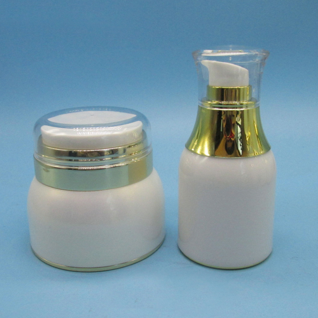DNCS-570 High Quality Pearl White Airless Bottle and Jar Packaging Container