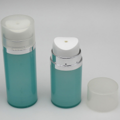 DNAS-501 high quality round AS green airless cream bottle diffuser eco friendly cosmetic airless pump bottle 120 ml