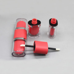 DNTL-544 double head fancy square lip gloss tubes container