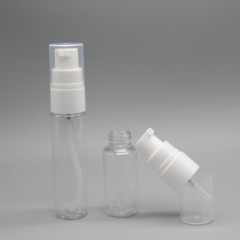 DNBL-500 30ml Plastic Round Clear Cosmetic Lotion Pump Bottle Container