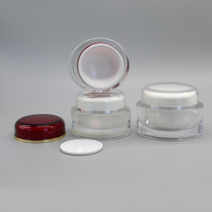 DNJA-597 Oval Acrylic Cosmetic Cream Jar