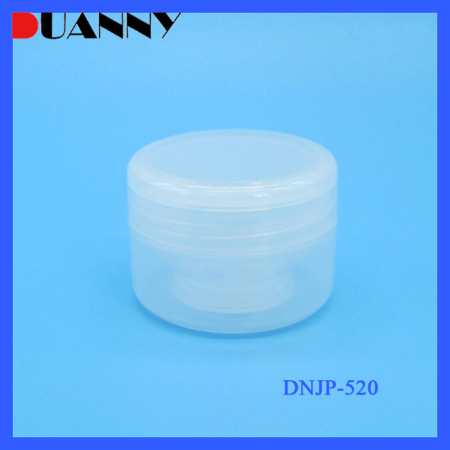 DNJP-520 Plastic White Double Wall Cosmetic Cream Jar