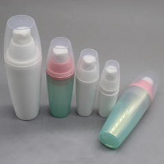 DNLP-505 5ml 10ml 20ml 30ml 50ml Oval Shape PP Cosmetic Lotion Pump Bottle