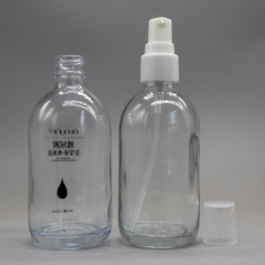 DNLB-515 100ml bottles glass 100ml lotion cosmetic package empty glass lotion bottle