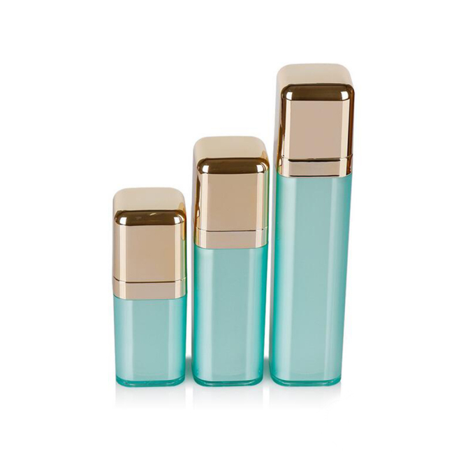 DNAA-507 Wholesale 15ml 30ml 50ml Square Acrylic Cosmetic Airless Pump Lotion Bottle for Face Cream and Foundation Cream