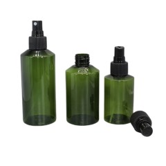 DNPET-500 Eco Friendly 100ml 150ml 200ml 300ml 500ml Green PET Plastic Hair Product Cosmetic Containers with Pump