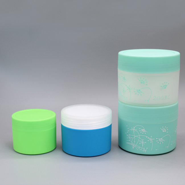 DNJP-558 Colorful Plastic Cosmetic Cream Jar