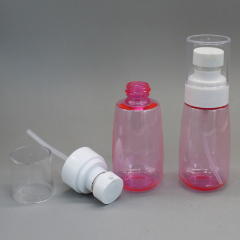 DNPET-506 Custom 60ml 100ml 120ml Pink PET Plastic Cosmetic Spray Bottle with Spray Pump