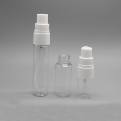 DNBL-500 30ml Plastic Round Clear Cosmetic Lotion Pump Bottle Container