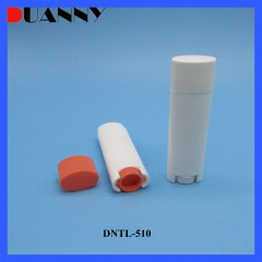 DNTL-510 Oval Shape Plastic Lip Balm Tube Container