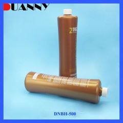  DNBH-500 Cosmetic Customize Disposable Pet Plastic Brown 300ml Shampoo Bottle Packaging