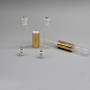 DNBR-515 5mlx2 10mlx2 Clear Round Cosmetic Roll On Bottle with Steel Ball for Perfume