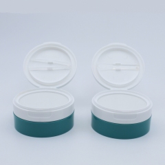 Square PP Cosmetic Jar with flap cap 50g