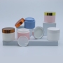 DNJP-516 round double wall cream pp plastic jar