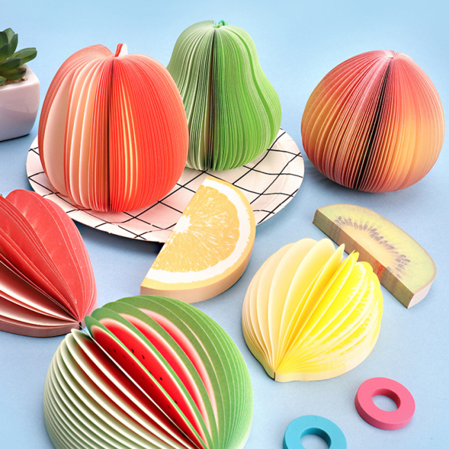 3D блокнот для заметок в форме фруктов