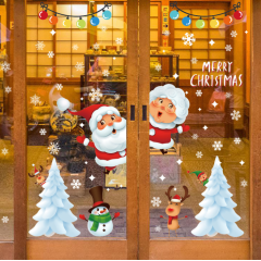 Рождественские наклейки на окна из ПВХ