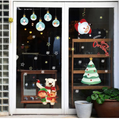 Etiquetas engomadas de la ventana del PVC de la Navidad