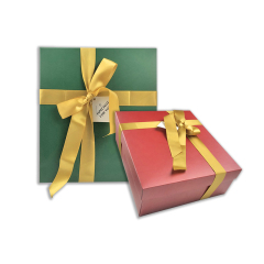 Caja de regalo de envoltura navideña