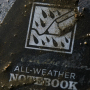 Записная книжка с боковой спиралью Weather, черная обложка, универсальный узор