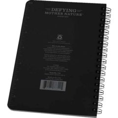 Cuaderno Weather Side-Spiral, cubierta negra, patrón universal