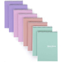 Libro de taquigrafía de oficina - (colores pastel, 4 blocs/paquete, rayado Gregg)