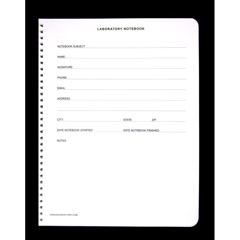 Schülerlabornotizbuch (Scientific Grid-Format) - Standard, keine Durchschläge