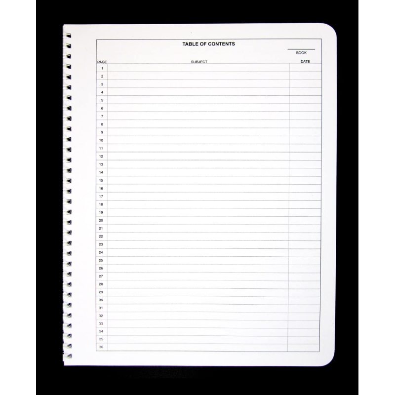 Cahier de laboratoire de l'étudiant (format de grille scientifique) - Standard sans copies carbone