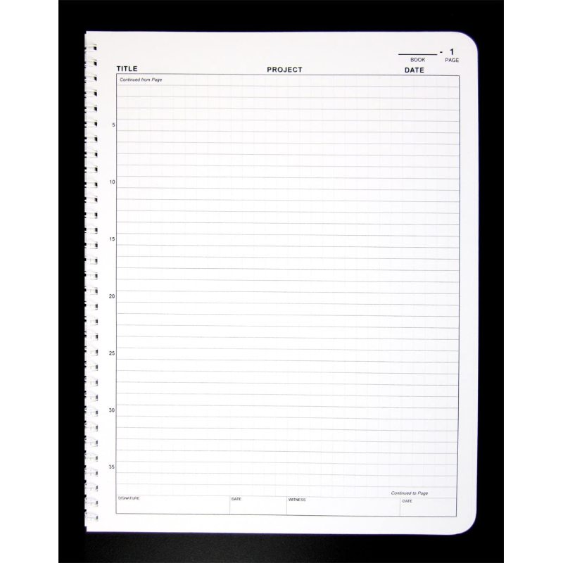 Cuaderno de laboratorio del estudiante (formato de cuadrícula científica) - Estándar sin copias carbón