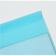 Paquete de archivos transparentes a presión de PP de bolsa de archivo A4 de color caramelo