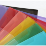 Sac de classement A4 couleur bonbon PP Snap Pack de fichiers transparents