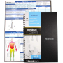 Cuaderno H&P: historial médico y cuaderno físico, 100 plantillas médicas con perforaciones