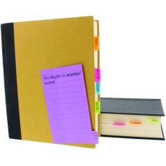 Tag Divider Sticky Notes, bloc-notes doublé auto-adhésif à onglets