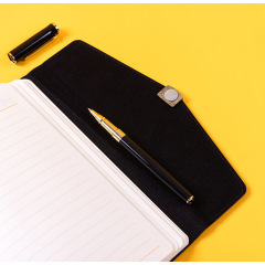 Cuaderno A5 + Bolígrafo PU Cuaderno de negocios Conjunto de regalo de conferencia anual de negocios