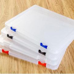 Caja de archivo de plástico transparente PP
