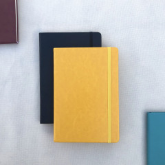 Cahier à couverture rigide en cuir PU avec logo couleur personnalisée 2021 avec bande élastique