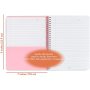 High Quality Hot Sale Paper Cover Colorful Custom Summer Flower Students Spiral  Notebook