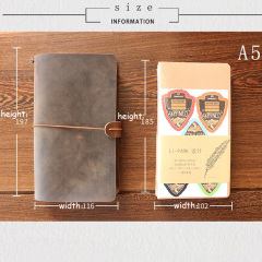 Leder Vintage Reisetagebuch aus hochwertigem Leder