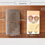 Cuaderno de viaje de cuero vintage de alta calidad