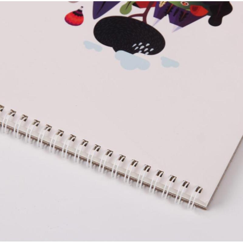 Custom Sketch Notebook Spiral Notebook Colored Paper Book for Kids Drawing