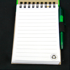 A5 Top-Spiral Print Paper Cover Logotipo personalizado Cuaderno espiral con bolígrafo