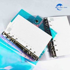 2021 nuevo diseño personalizado impreso de alta calidad precio barato PVC cubierta láser cuaderno espiral