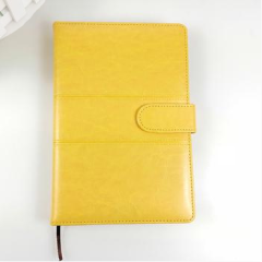 Оптовый элегантный блокнот с тиснением логотипа Custom Pu кожаный ноутбук в твердом переплете дневник с пряжкой